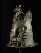 Leopard Royal Tete - Bini Edo - Nigeria - Bronzes Africains