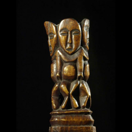 Statuette Bwami - Lega - RDC Zaire - ivoires et corne africaines