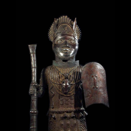 Grand Oba en Bronze Ife - Bini Edo - Nigeria - Bronzes Ife