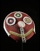 Coiffe Isicholo ancienne perlee - Zoulou - Afrique du sud - Zulu