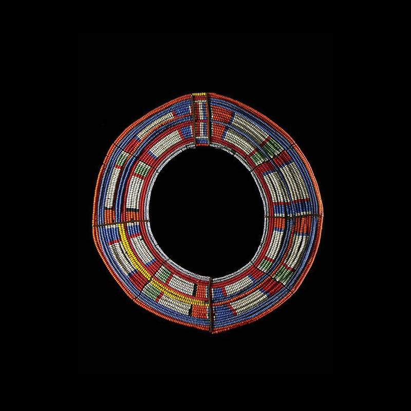 Collier ancien en perles de verre - Massai / Samburu - Kenya