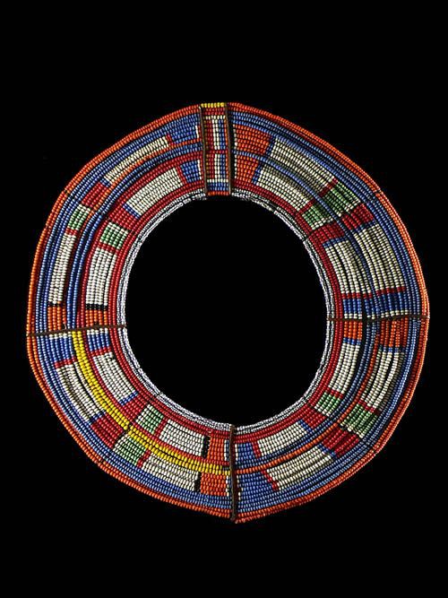 Collier ancien en perles de verre - Massai / Samburu - Kenya