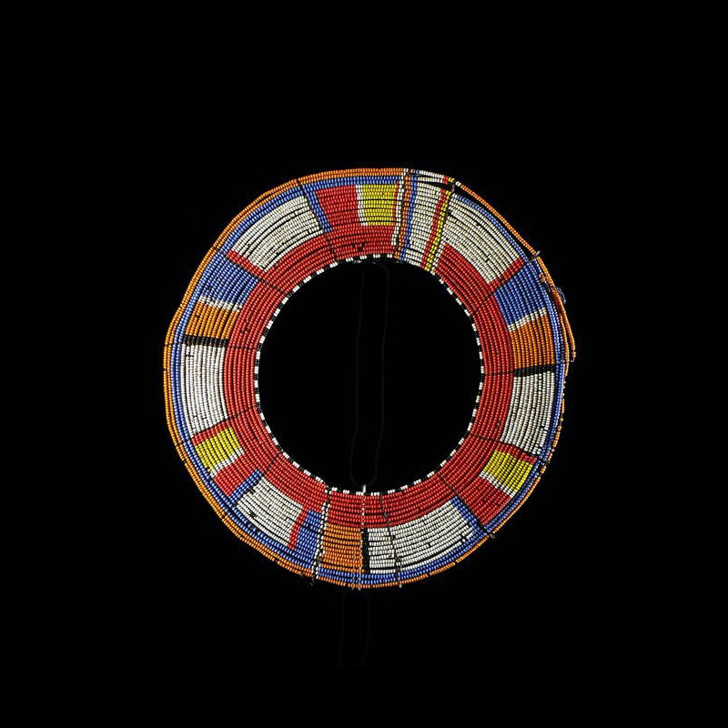 Collier ancien en perles de verre - Massai / Samburu - Kenya
