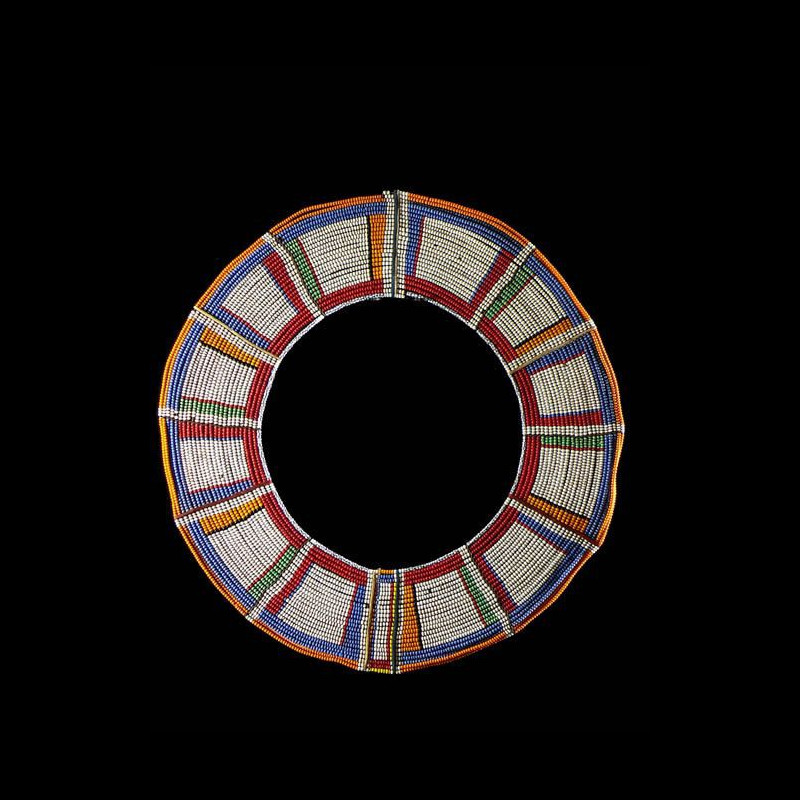 Collier ancien en perles de verre - Massai / Samburu - Kenya