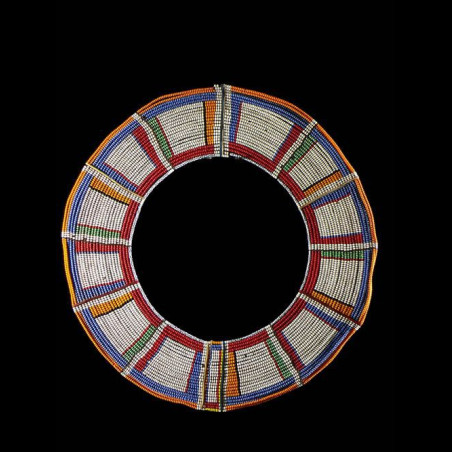 Collier ancien en perles de verre - Massai / Samburu - Kenya