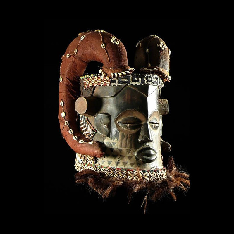 Masque casque Belier - Kuba / Bushoong - RDC Zaire