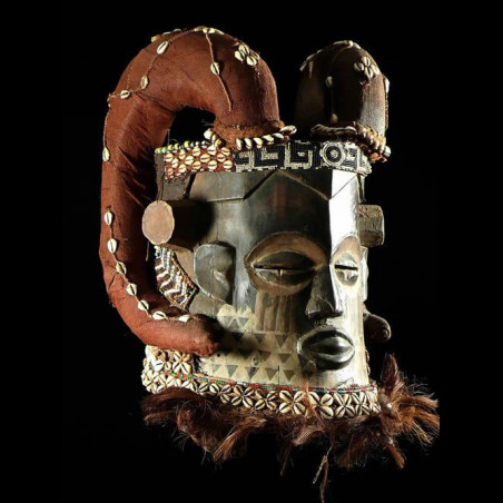 Masque casque Belier - Kuba / Bushoong - RDC Zaire