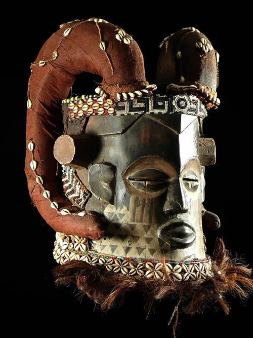 Masque casque Belier - Kuba / Bushoong - RDC Zaire
