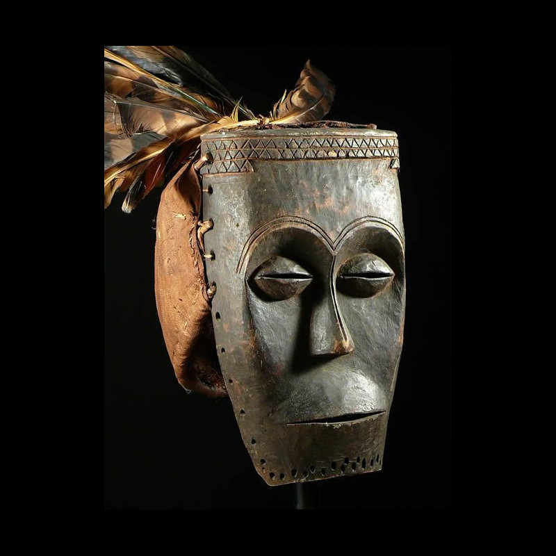 Masque facial funeraire - Lele / Bashilele - RDC Zaire