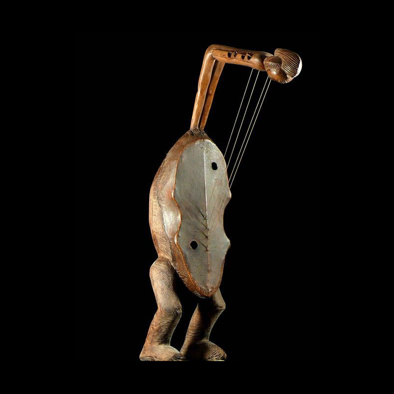 Harpe Arquee - Punu / Pounou - Gabon - Cordophones