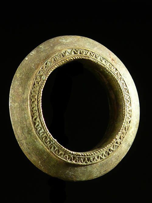 Bracelet monnaie en alliage - Marghi - Cameroun / Nigeria