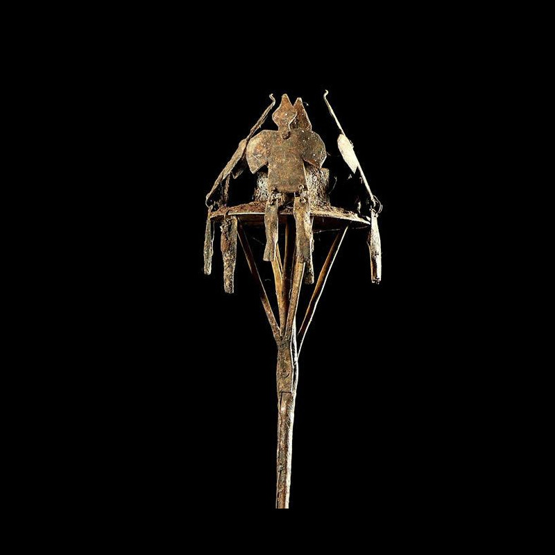 Asen aux oiseaux Osanyin - Yoruba - Benin / Nigeria - Fer noir