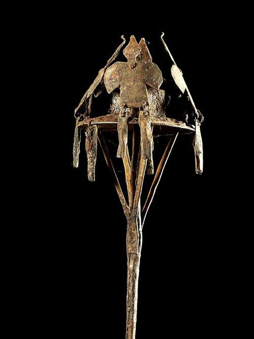 Asen aux oiseaux Osanyin - Yoruba - Benin / Nigeria - Fer noir