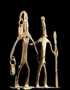 Couple en fer noir - Bambara - Mali - Fer noir africain