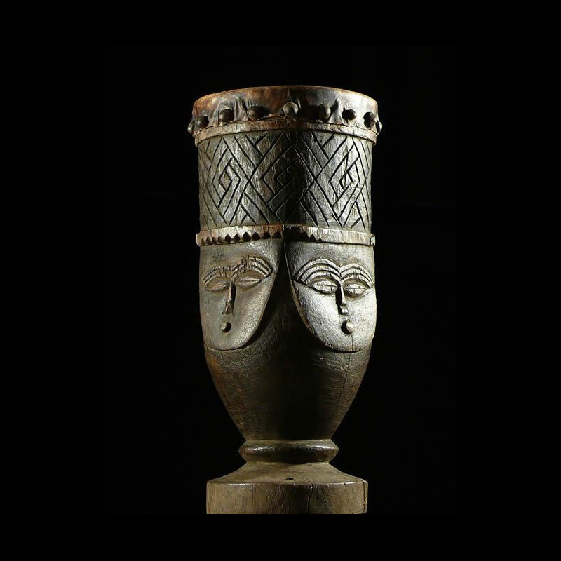 Tambour une peau - Ethnie Lele - RDC Zaire - Percussions
