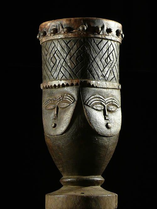 Tambour une peau - Ethnie Lele - RDC Zaire - Percussions