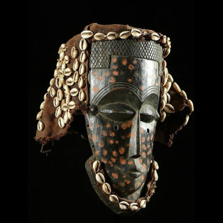 Masque facial funeraire - Lele / Bashilele - RDC Zaire