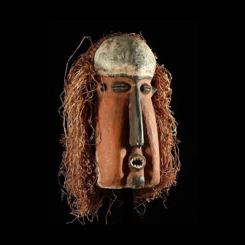 Masque initiatique Mukanda Kakungu - Suku - RDC Zaire