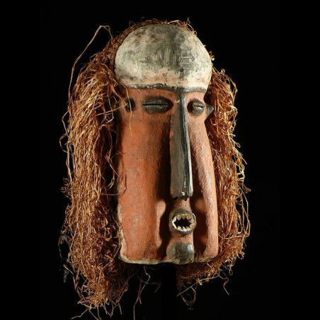 Masque initiatique Mukanda Kakungu - Suku - RDC Zaire