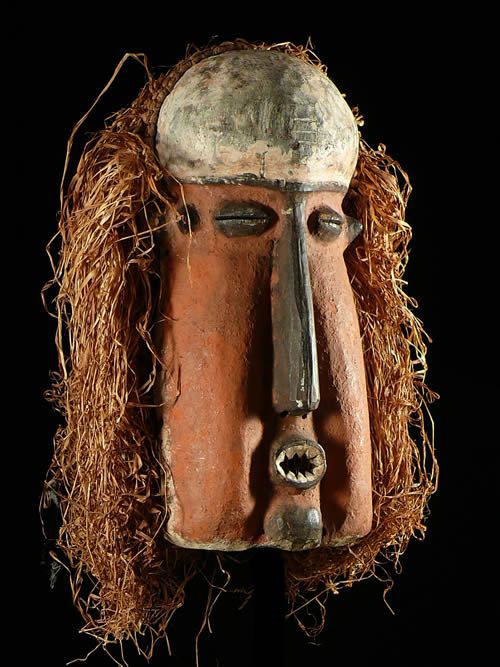 Masque initiatique Mukanda Kakungu - Suku - RDC Zaire