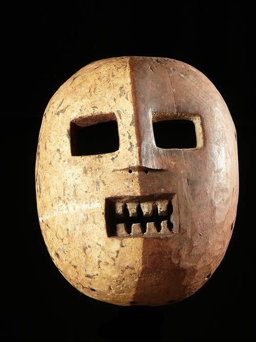 Masque polychrome - Komo - RDC Zaire - Masques africains