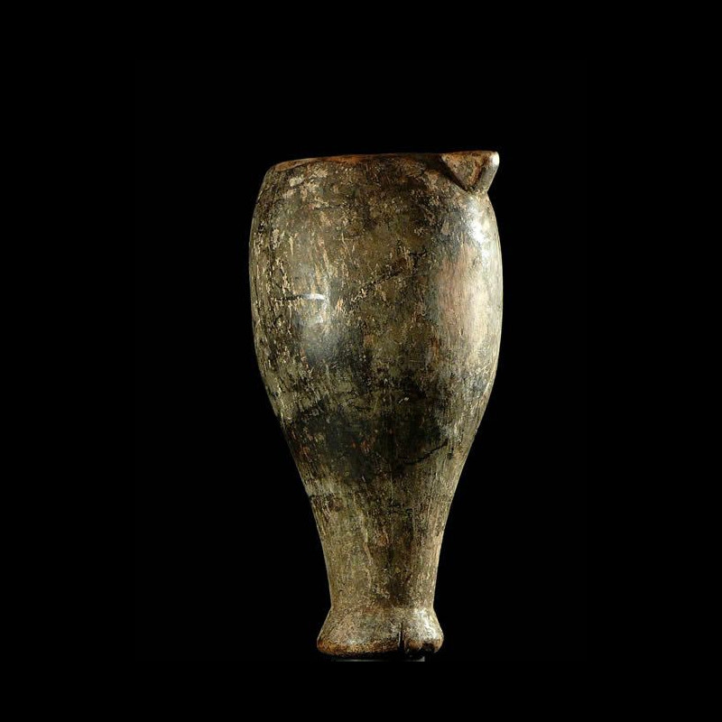 Pot a lait ancien en bois - Karamojong - Ouganda - Objets usuels