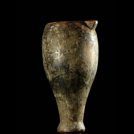 Pot a lait ancien en bois - Karamojong - Ouganda - Objets usuels