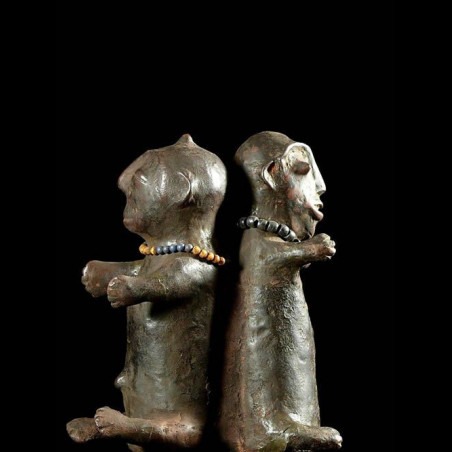 Statue cultuelle janiforme - Pere - RDC Zaire