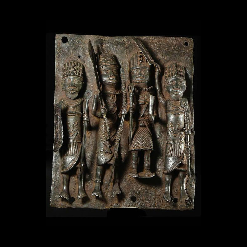 Plaque de palais - Nigeria - BIni Edo - Bronze cire perdue