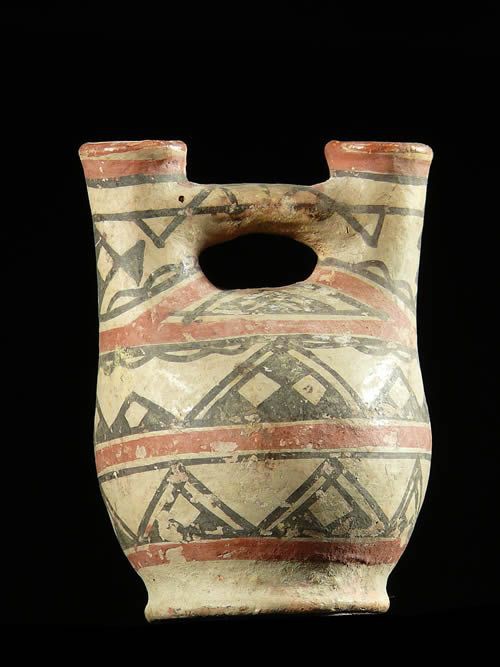Petite poterie polychrome Ideqqi - Berberes - Afrique Nord