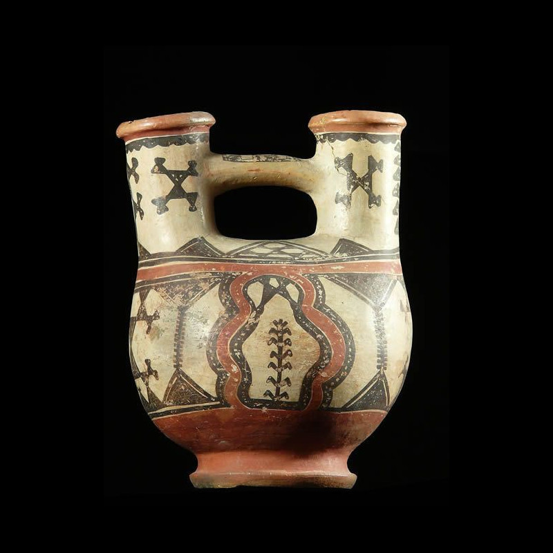Petite poterie polychrome Ideqqi - Berberes - Afrique Nord
