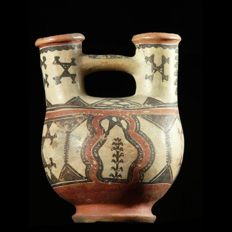 Petite poterie polychrome Ideqqi - Berberes - Afrique Nord
