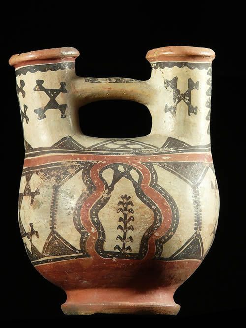 Petite poterie polychrome Ideqqi - Berberes - Afrique Nord
