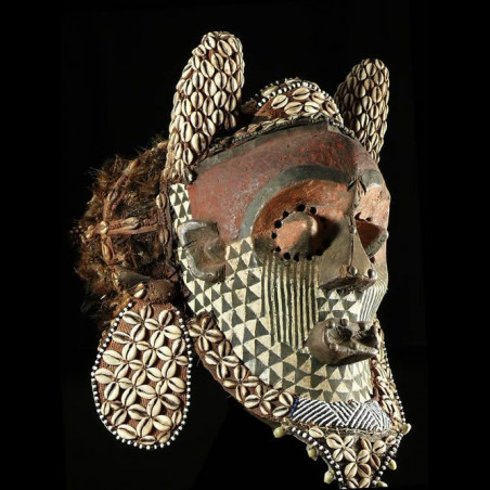 Masque Funeraire Inhuba Kabongo - Kuba / Kete - RDC Zaire