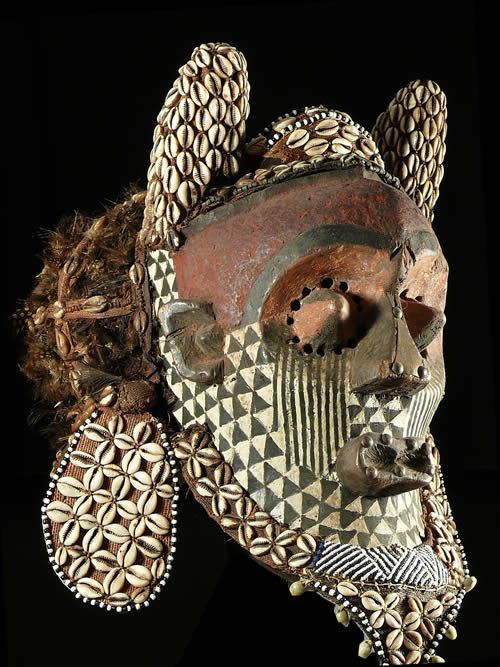 Masque Funeraire Inhuba Kabongo - Kuba / Kete - RDC Zaire