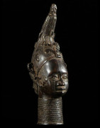 Tete de reine mere en Bronze - Ife - Bini Edo - bronzes du Benin
