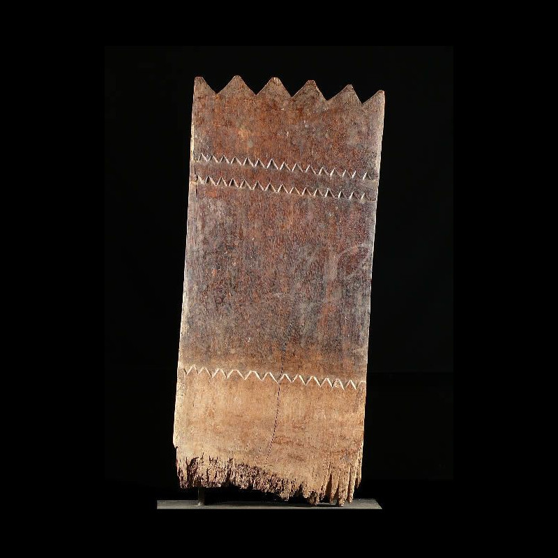 Plaque de lit sculptee - Peul - Niger - Objets usuels