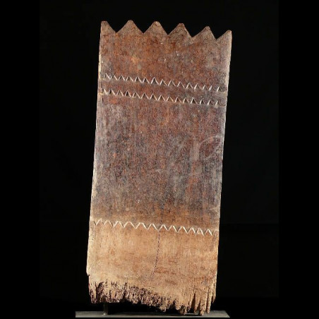 Plaque de lit sculptee - Peul - Niger - Objets usuels
