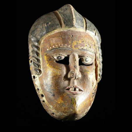 Masque polychrome ancien - Ibibio - Nigeria - masques africains