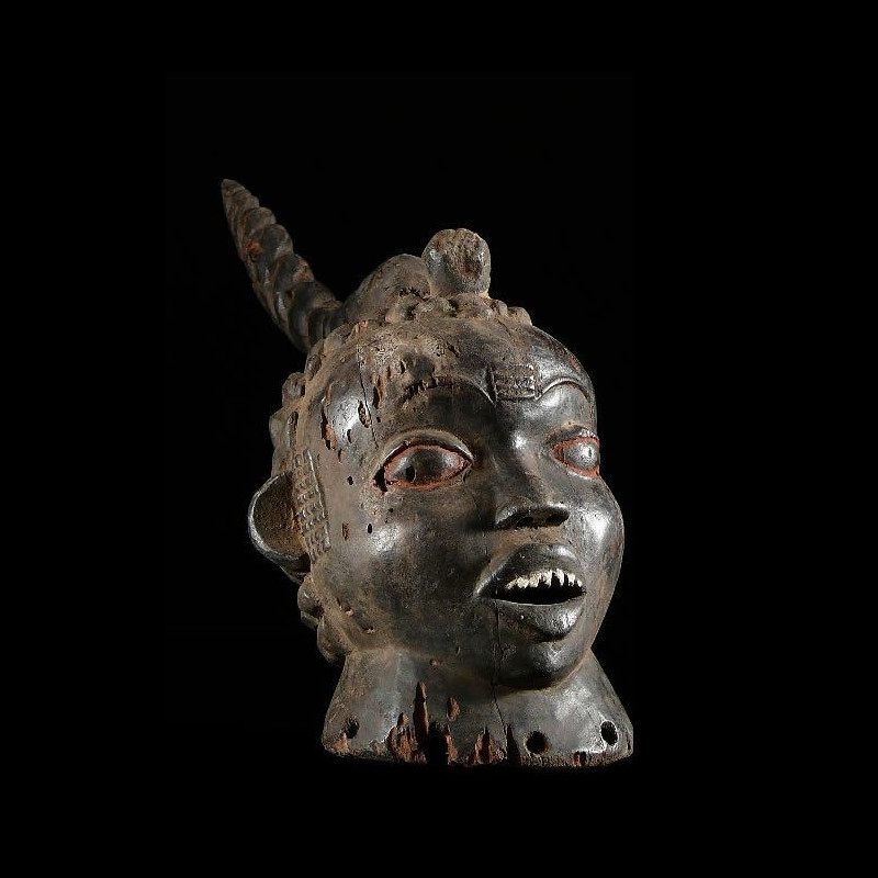 Masque cimier reliquaire ancien - Idoma - Nigeria