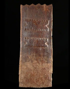 Plaque de lit sculptee - Peul - Niger - Objets usuels