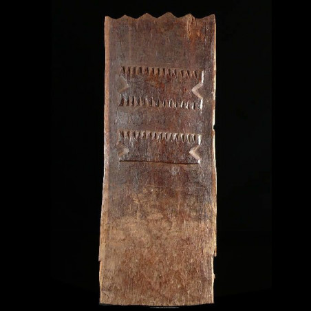 Plaque de lit sculptee - Peul - Niger - Objets usuels