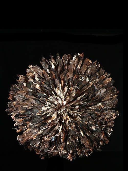 Coiffe Aka en plumes - Bamileke - Cameroun - Coiffes africaines
