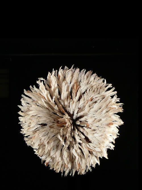 Coiffe Aka en plumes - Bamileke - Cameroun - Coiffes africaines