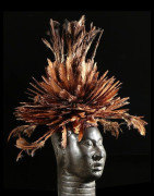 Coiffe Aka en plumes - Bamileke - Cameroun - Coiffes africaines