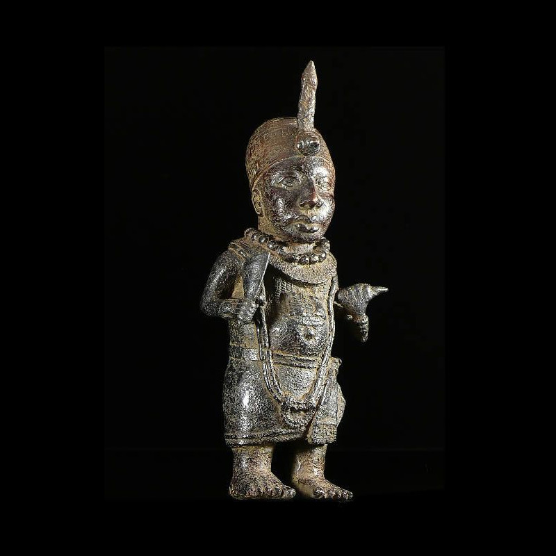 Statuette de roi - Bini Edo - Benin - Bronzes du Benin