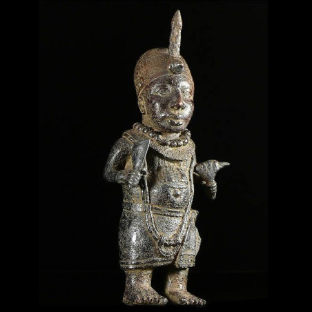 Statuette de roi - Bini Edo - Benin - Bronzes du Benin