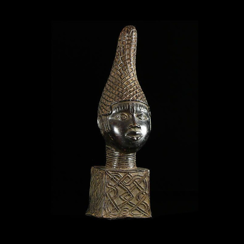 Tete de reine Iyoba en Bronze - Ife - Bini Edo - Nigeria