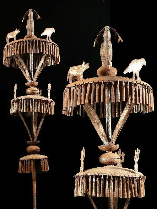 Autel portatif Asen en fer noir - Yoruba - Benin / Nigeria