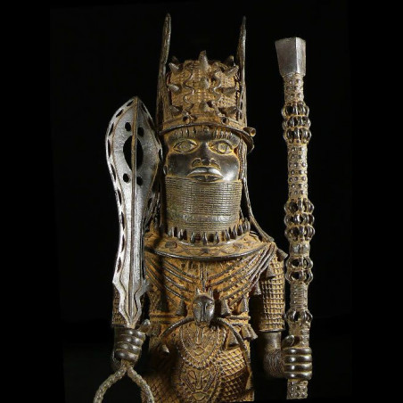Statue de roi - Bini Edo - Benin - Bronzes du Benin